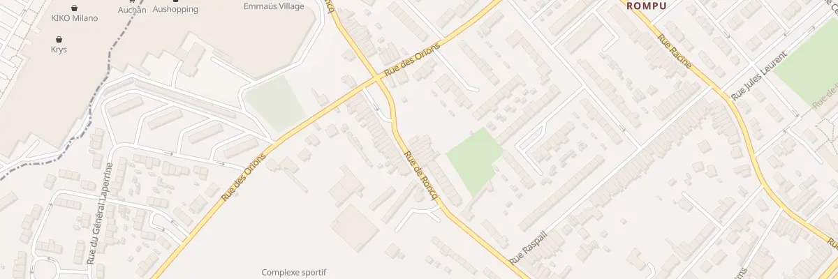 Plan du 320 Rue de Roncq à Tourcoing