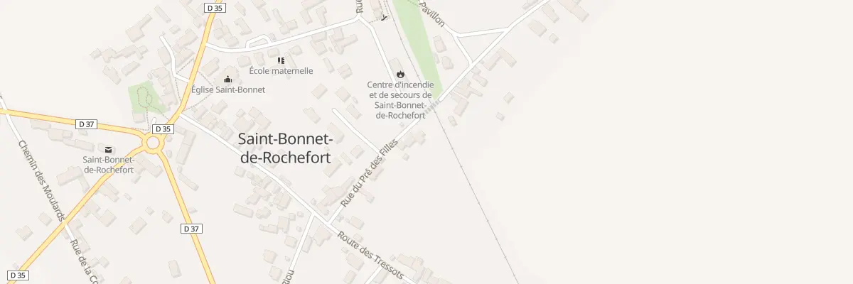 Plan du 18 Rue du Pré des Filles à Saint-Bonnet-de-Rochefort