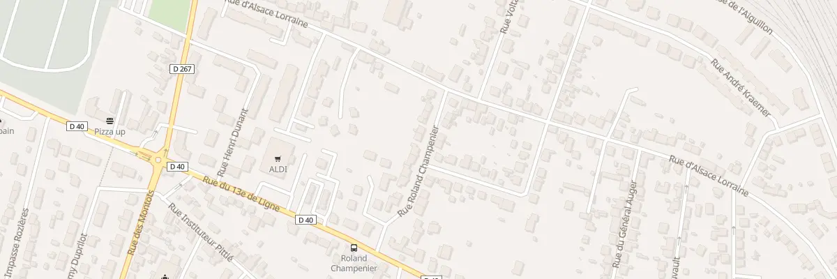 Plan du 13 Rue Roland Champenier à Nevers