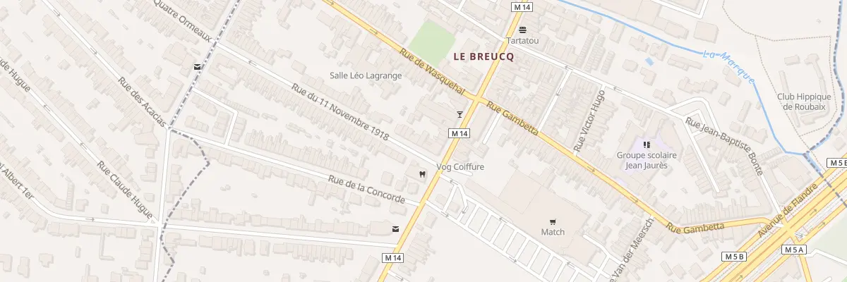 Plan du 4 Rue du Onze Novembre 1918 à Villeneuve-d’Ascq
