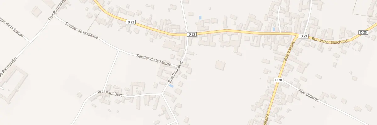 Plan du 3 Rue Paul Bert à Vinneuf
