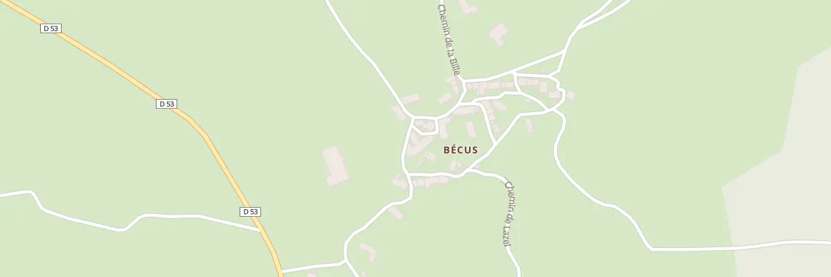 Plan du 5049 Becus à Noalhac