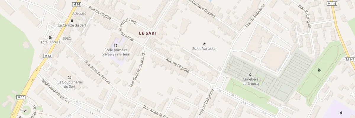 Plan du 29 Rue de l’Egalite à Villeneuve-d’Ascq
