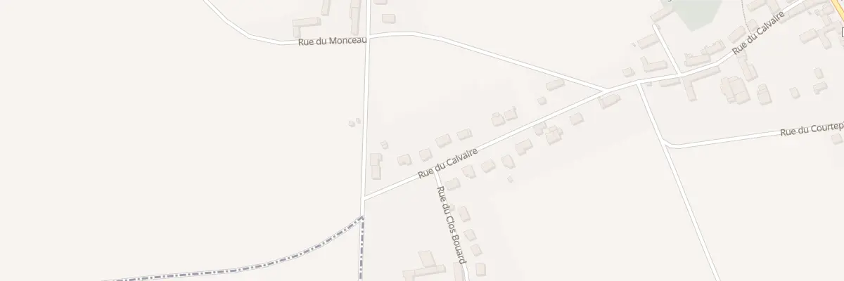Plan du 28 Rue du Calvaire à Mons-en-Montois