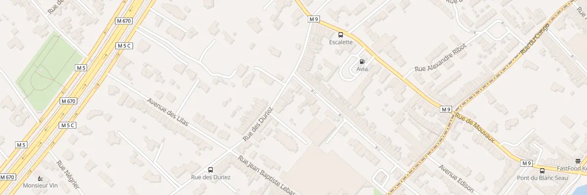 Plan du 33 Rue des Duriez à Mouvaux