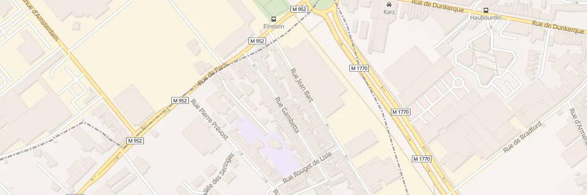 Plan du 34 Rue Jean Bart à Mouvaux
