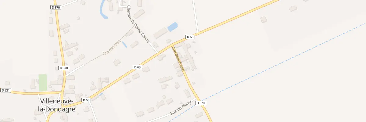 Plan du 3 Rue Beaufrêne à Villeneuve-la-Dondagre
