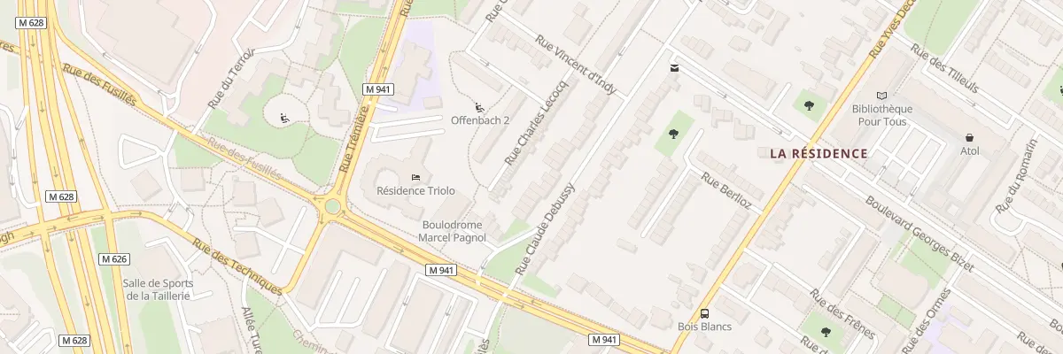 Plan du 22 Rue Claude Debussy à Villeneuve-d’Ascq