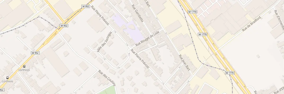 Plan du 6 Rue Rouget De l’Isle à Mouvaux