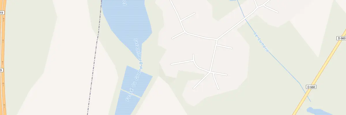 Plan du 5735 Etang du Grand Brouilleret à Égriselles-le-Bocage
