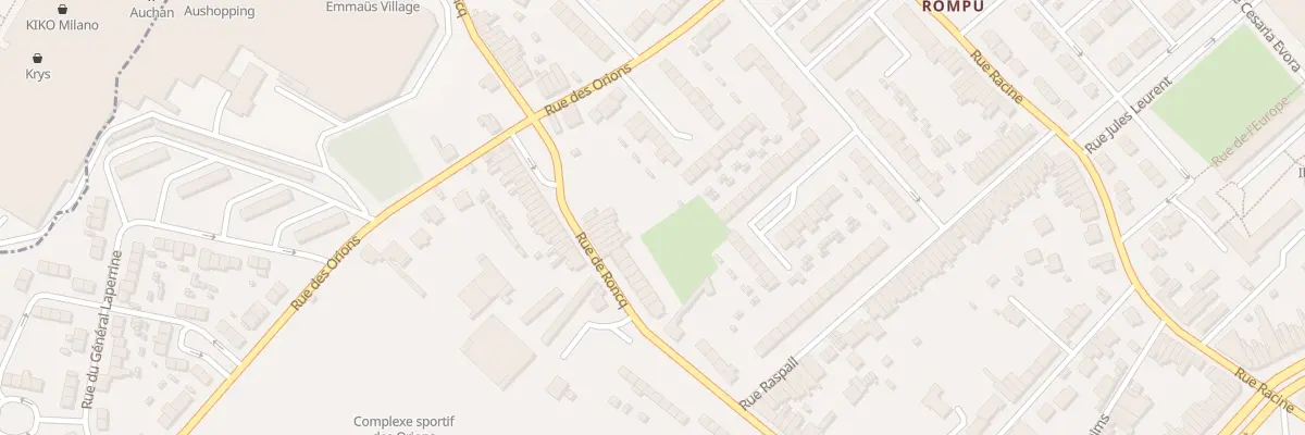 Plan du 310 Rue de Roncq à Tourcoing