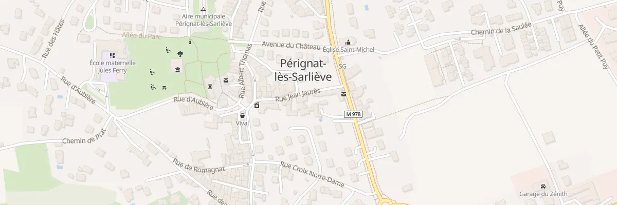 Plan du 8 Rue Jean Jaurès à Pérignat-lès-Sarliève
