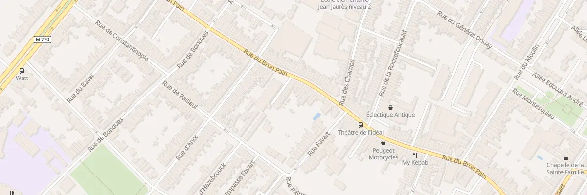 Plan du 135 Rue du Brun Pain à Tourcoing