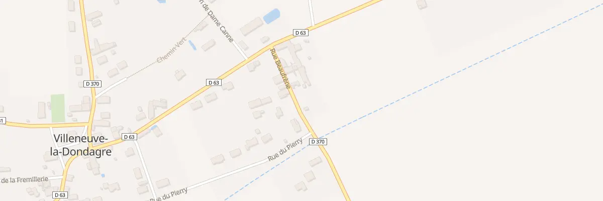 Plan du 7 Rue Beaufrêne à Villeneuve-la-Dondagre