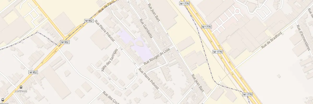 Plan du 74 Rue Gambetta à Mouvaux