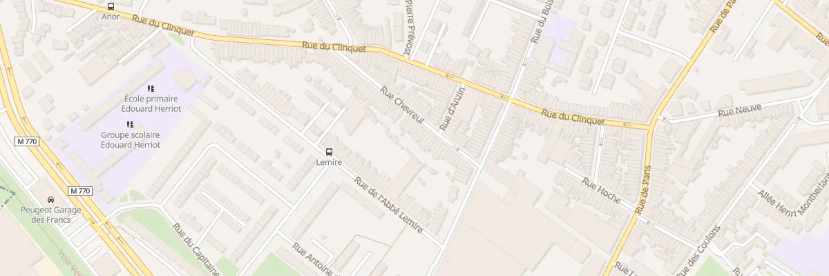 Plan du 29 Rue Chevreul à Tourcoing