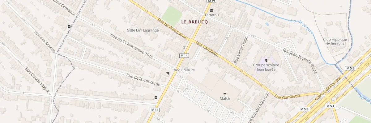 Plan du 152 Rue Jean Jaures à Villeneuve-d’Ascq