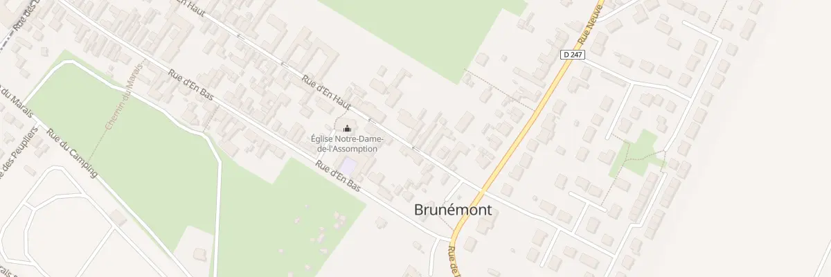 Plan du 8 Rue d’En Haut à Brunémont