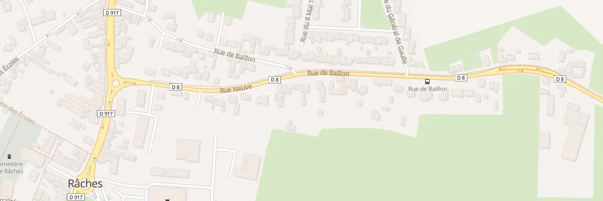 Plan du 312 Rue de Baillon à Râches