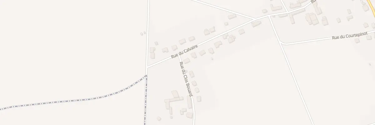 Plan du 25 Rue du Calvaire à Mons-en-Montois