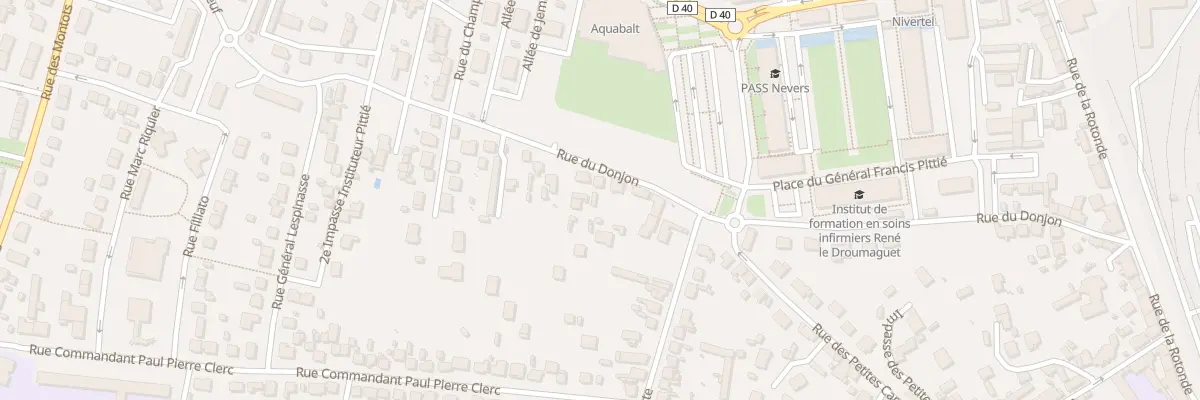 Plan du 30 Rue du Donjon à Nevers