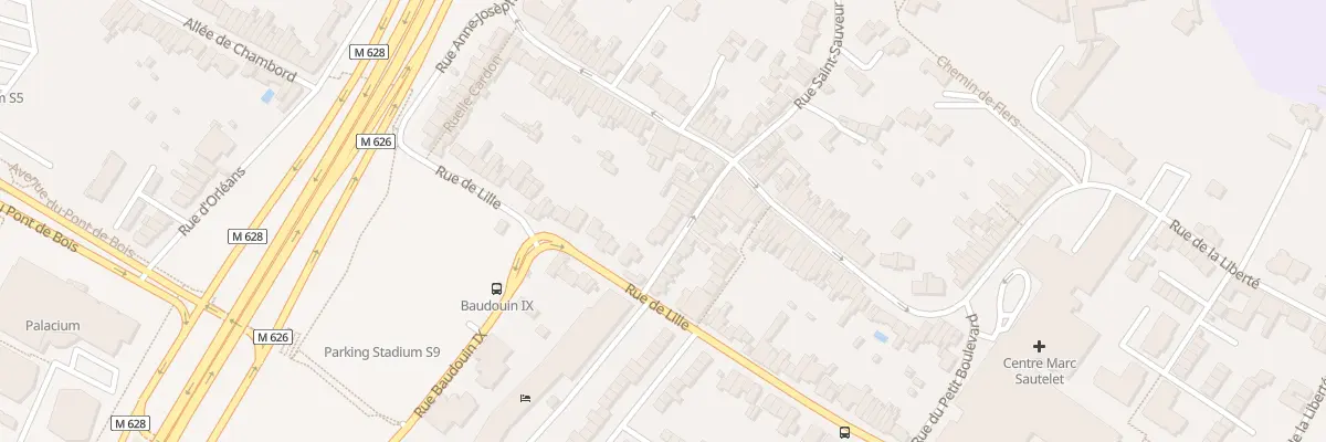 Plan du 9 Rue Saint Sauveur à Villeneuve-d’Ascq