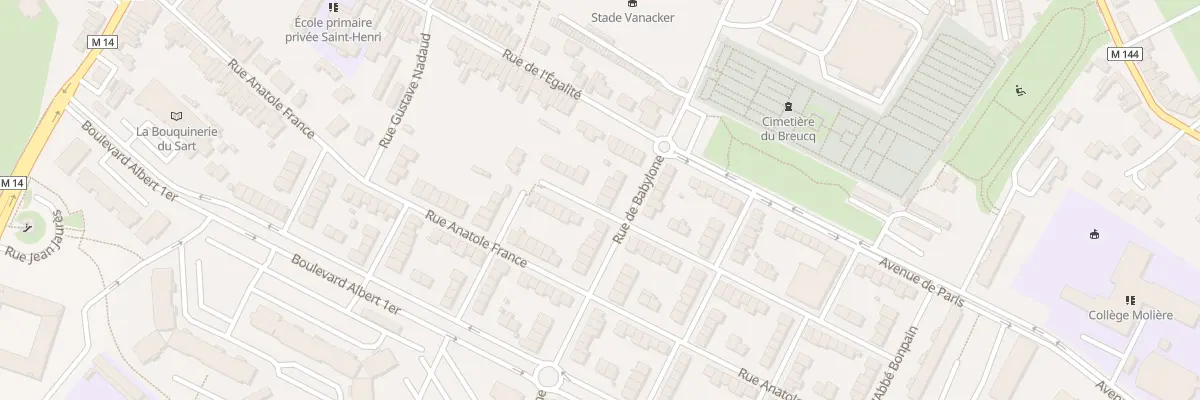 Plan du 45 Rue de Babylone à Villeneuve-d’Ascq