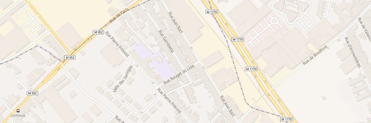 Plan du 75 Rue Gambetta à Mouvaux