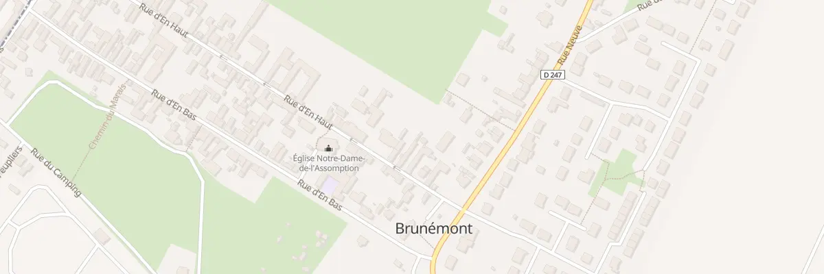 Plan du 10 Rue d’En Haut à Brunémont