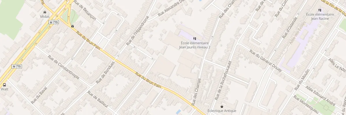 Plan du 293 Rue des Champs à Tourcoing
