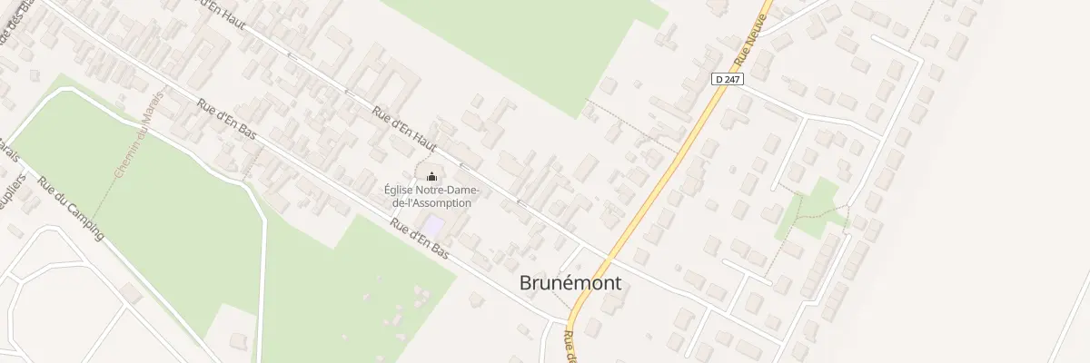 Plan du 6 Rue d’En Haut à Brunémont