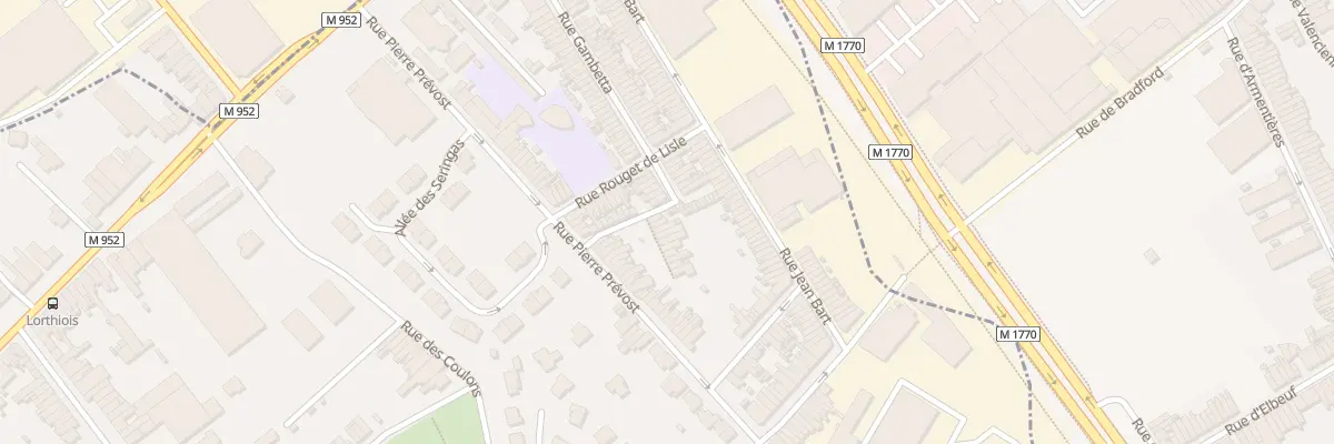 Plan du 95 Rue Gambetta à Mouvaux