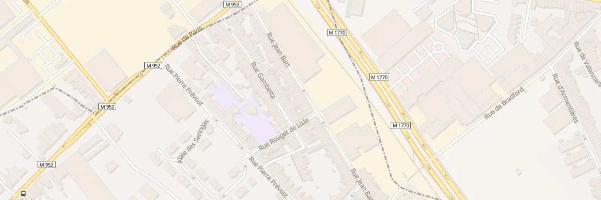 Plan du 70 Rue Jean Bart à Mouvaux
