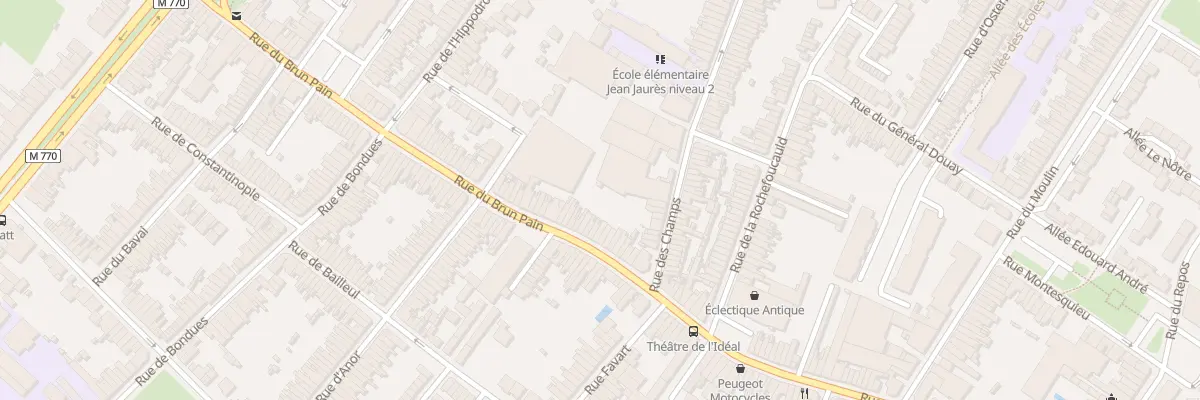 Plan du 152 Rue du Brun Pain à Tourcoing