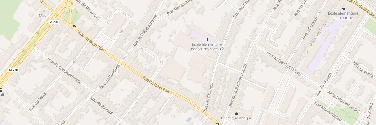 Plan du 291 Rue des Champs à Tourcoing