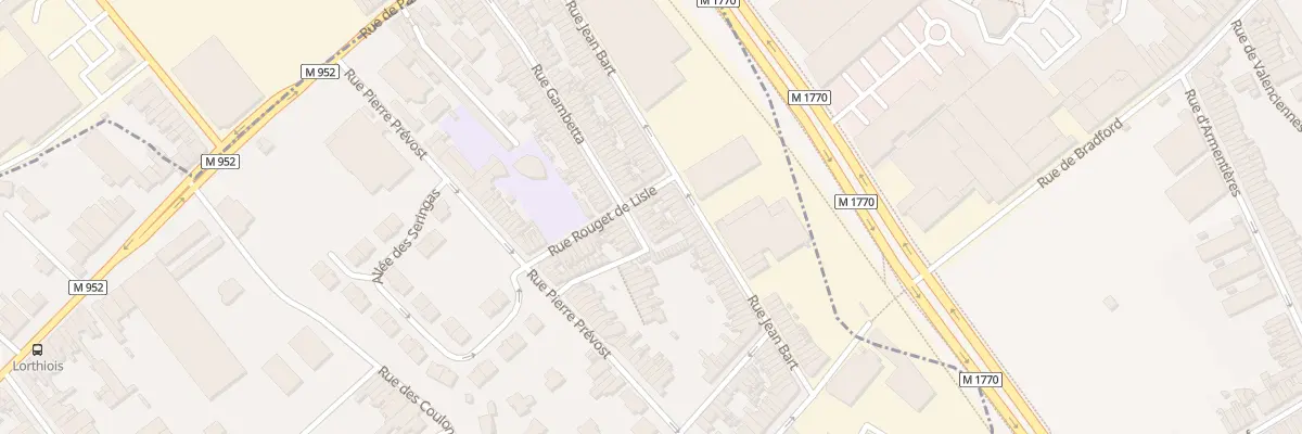 Plan du 85 Rue Gambetta à Mouvaux
