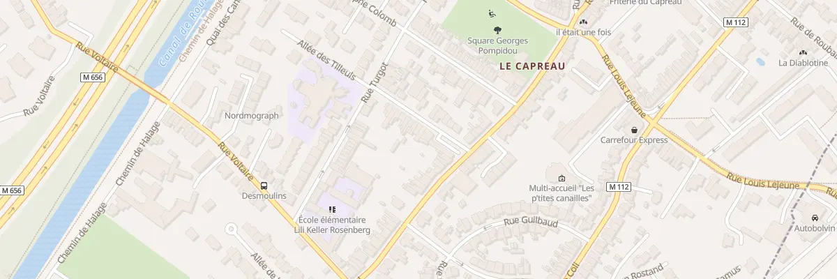 Plan du 1 Rue Paul Corteville à Wasquehal