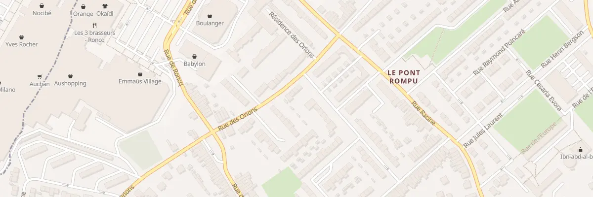 Plan du 354 Rue des Orions à Tourcoing