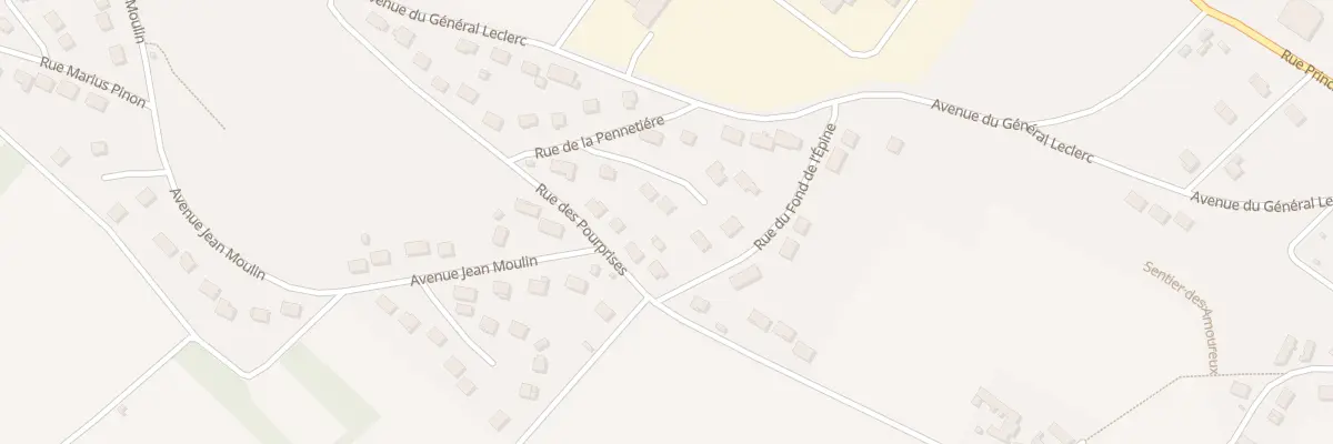Plan du 6 All du Chemin Fourchu à Champigny