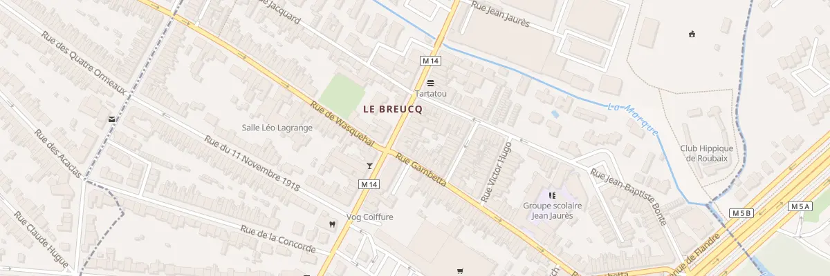 Plan du 168 Rue Jean Jaures à Villeneuve-d’Ascq