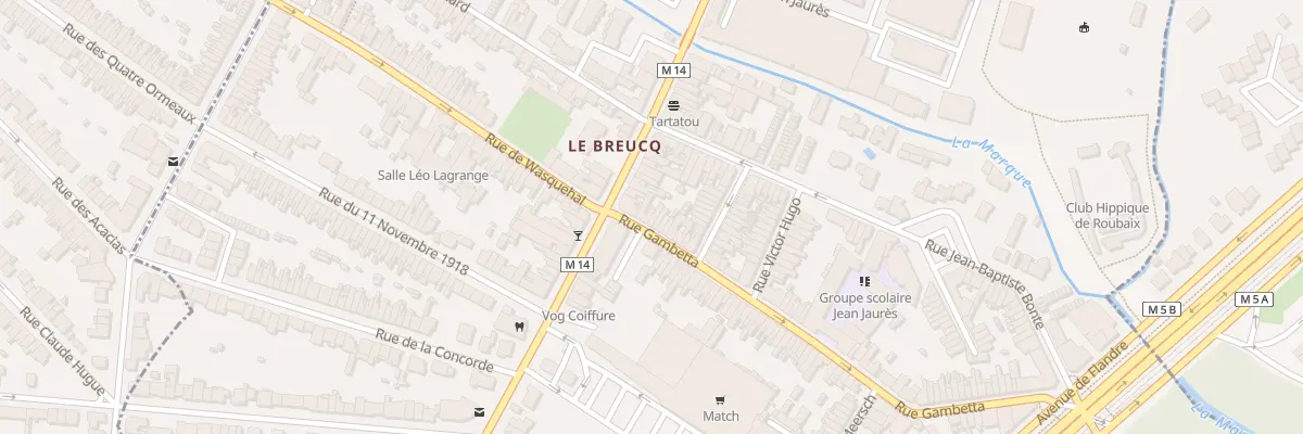 Plan du 104 Rue Gambetta à Villeneuve-d’Ascq