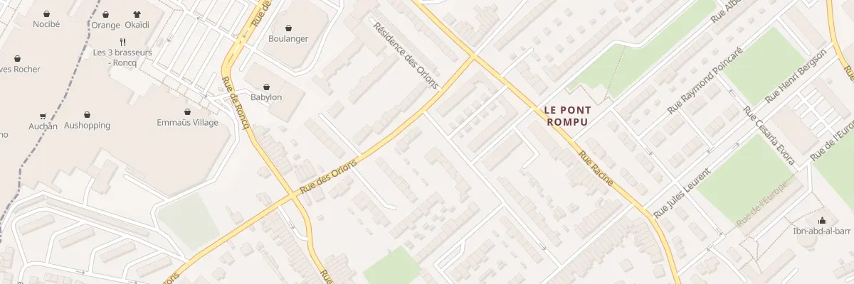 Plan du 358 Rue des Orions à Tourcoing