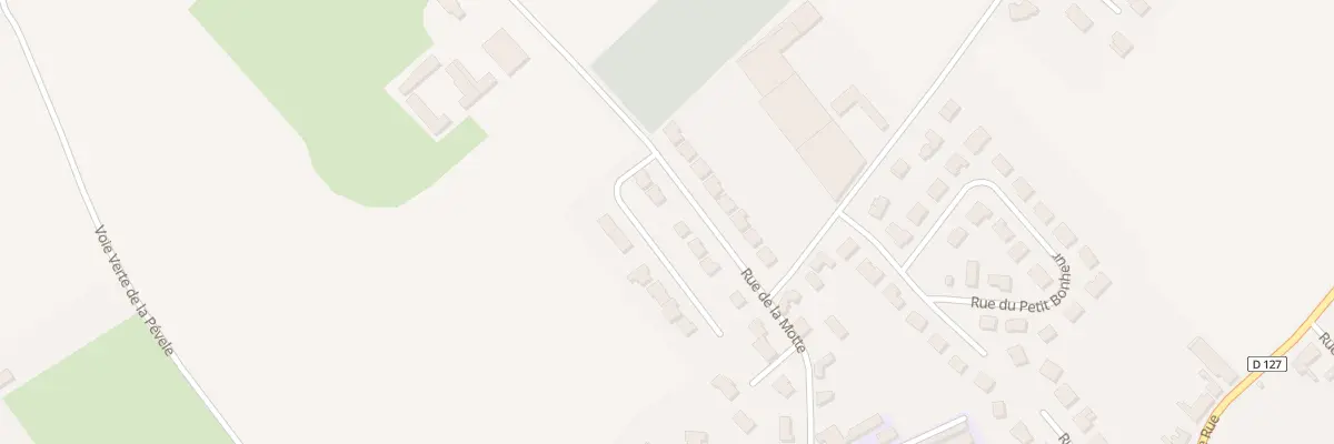 Plan du 311 Rue de la Motte à Bersée