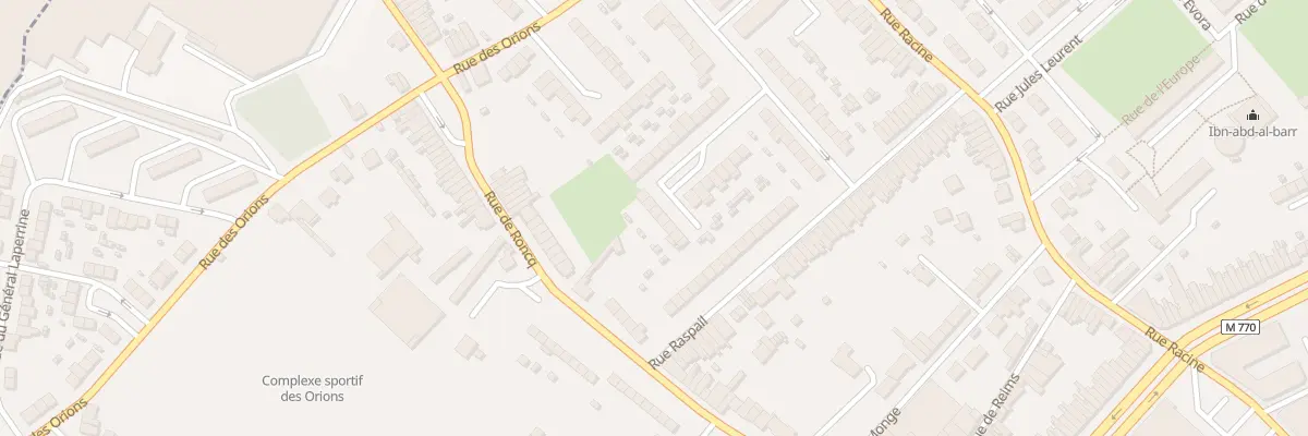 Plan du 27 Rue du Docteur Defossez à Tourcoing