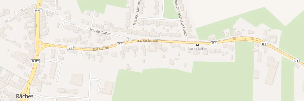 Plan du 368 Rue de Baillon à Râches