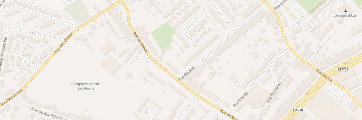 Plan du 7 Rue Raspail à Tourcoing