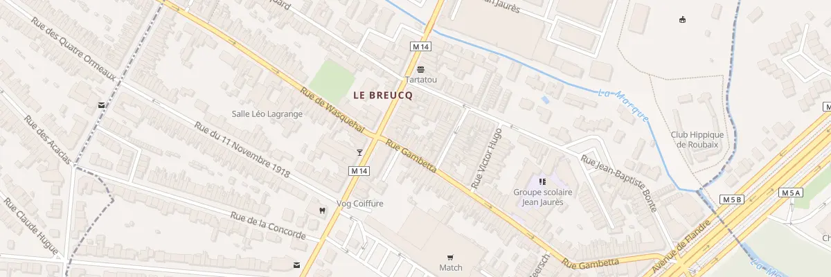 Plan du 100 Rue Gambetta à Villeneuve-d’Ascq