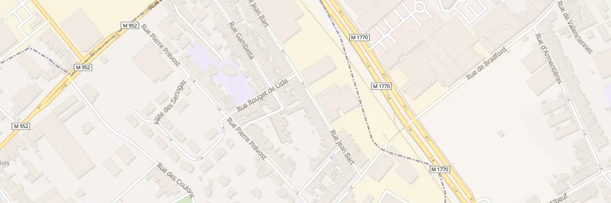 Plan du 98 Rue Jean Bart à Mouvaux