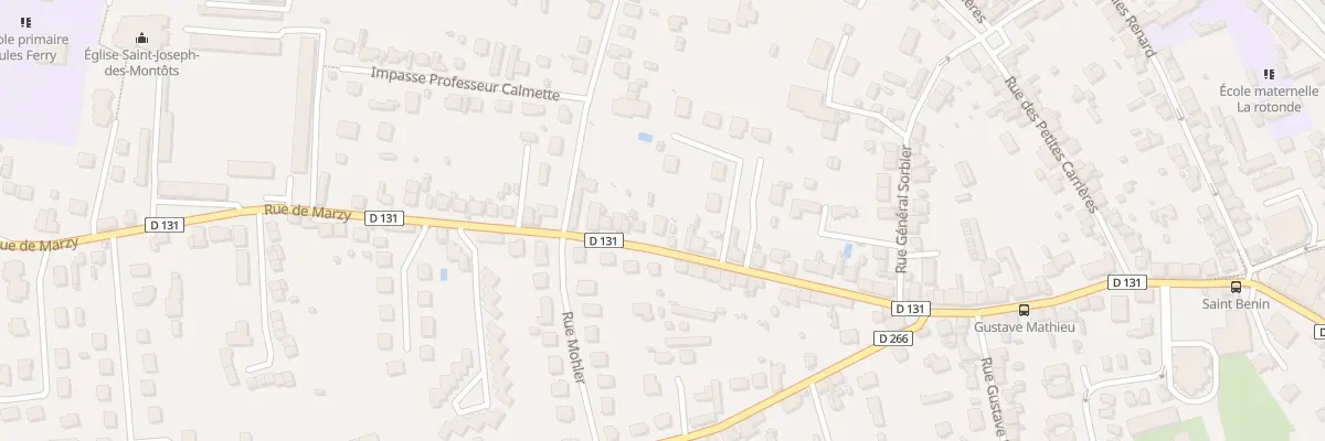 Plan du 23 Rue de Marzy à Nevers
