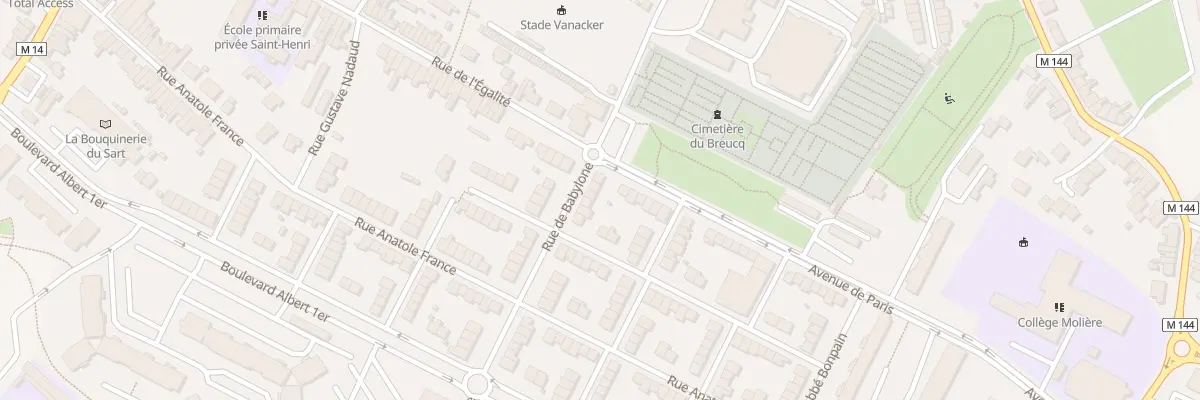 Plan du 98 Rue de Babylone à Villeneuve-d’Ascq